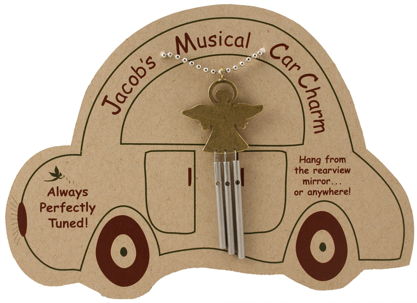 Jacob's Musical Car Charm, Angel, Mini Wind Chime