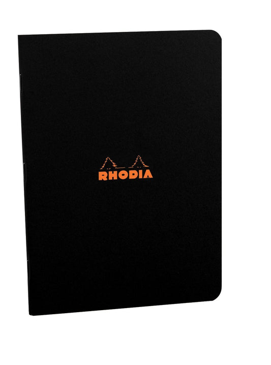 Pack of 5 Rhodia Black Side Staplebound A4 Notebook (8.25 X 11.75)