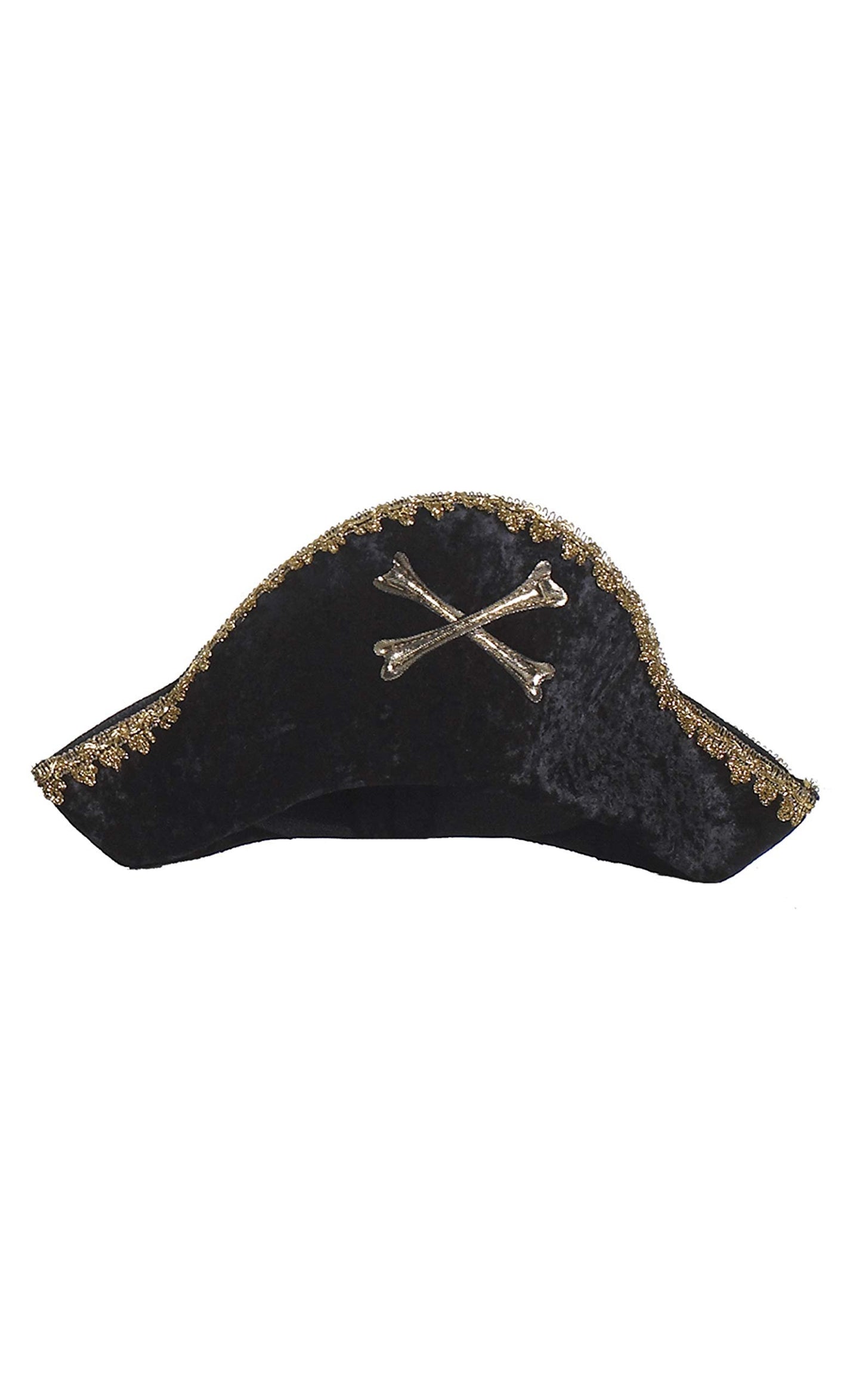 Great Pretenders Captain Hook Pirate Hat for Kids, One Size Fits All | Classic Pirate Costume Accessory for Dress-Up Play
