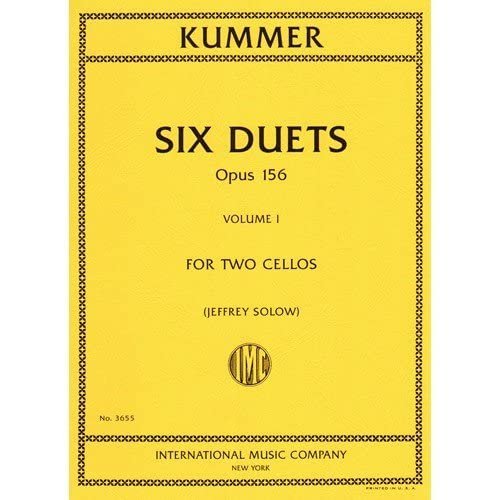 Kummer, F.A. - Six Duets, Op. 156, Volume 1 - Two Cellos - edited by Walter Schulz - International