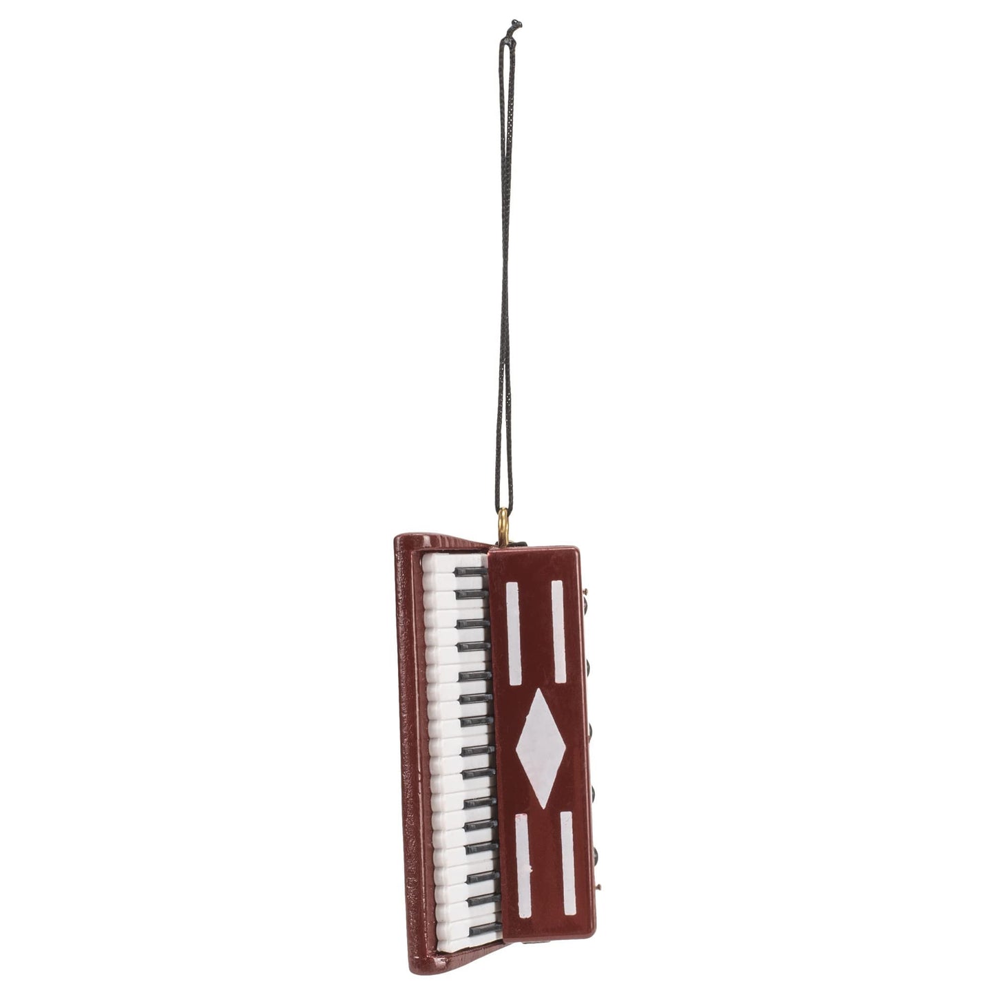 Broadway Gifts 2.8" Burgundy Wood Accordion Ornament Decoration