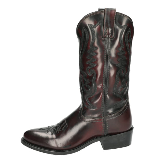 Smoky Men's 11" Black Cherry Leather Western Cowboy Boot