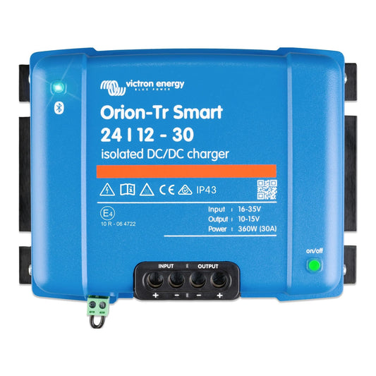 Victron Energy Orion-Tr Smart DC to DC Charger (Bluetooth) - 24/12-Volt 30 amp 360-Watt - Battery Charger for Dual Battery Systems - Isolated