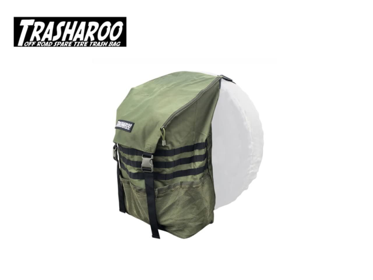 Trasharoo Spare Tire Trash Bag Green