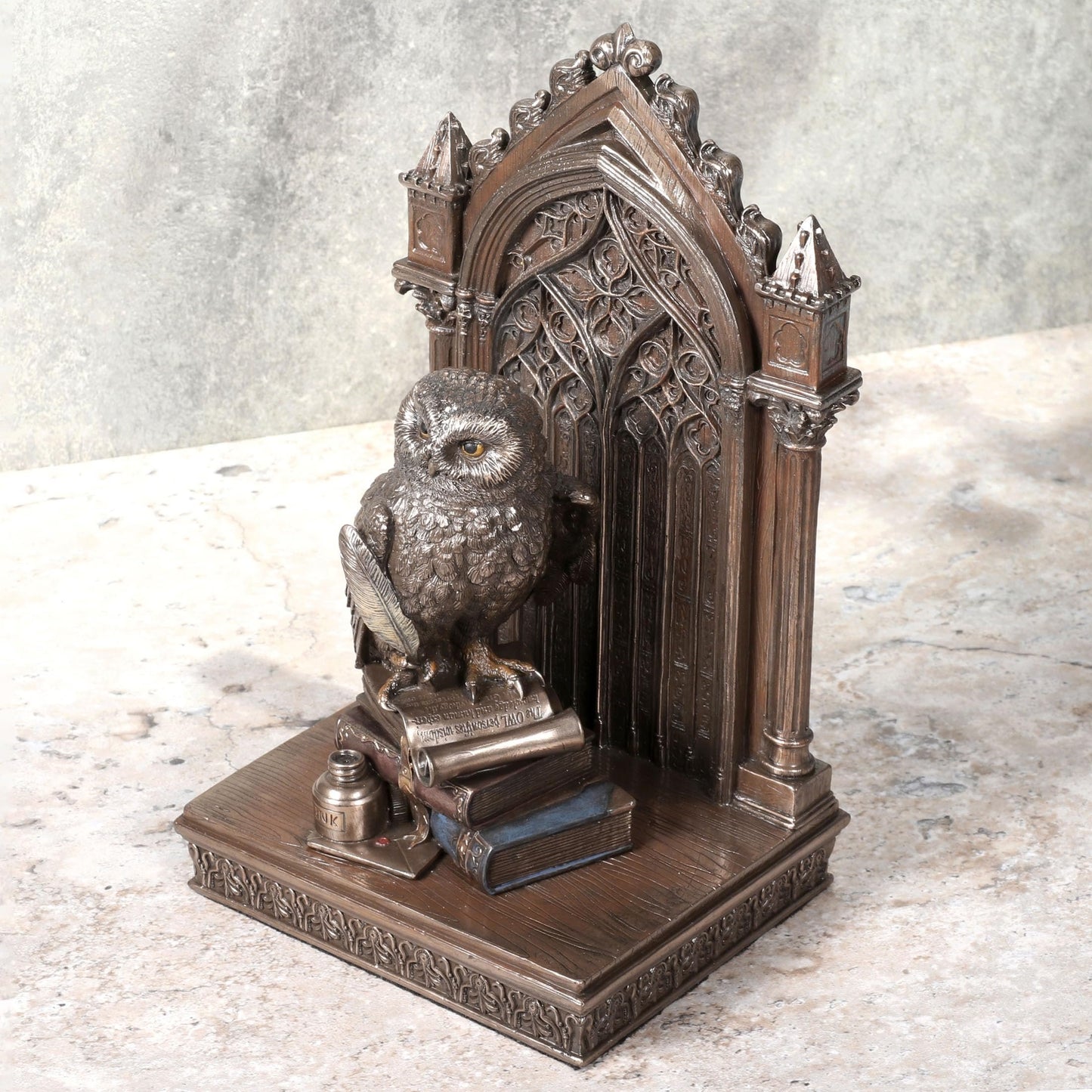 Veronese Design 9 5/8 Inch Grand Owl of Wisdom Cold Cast Resin Bronze Finish Animal Sculpture