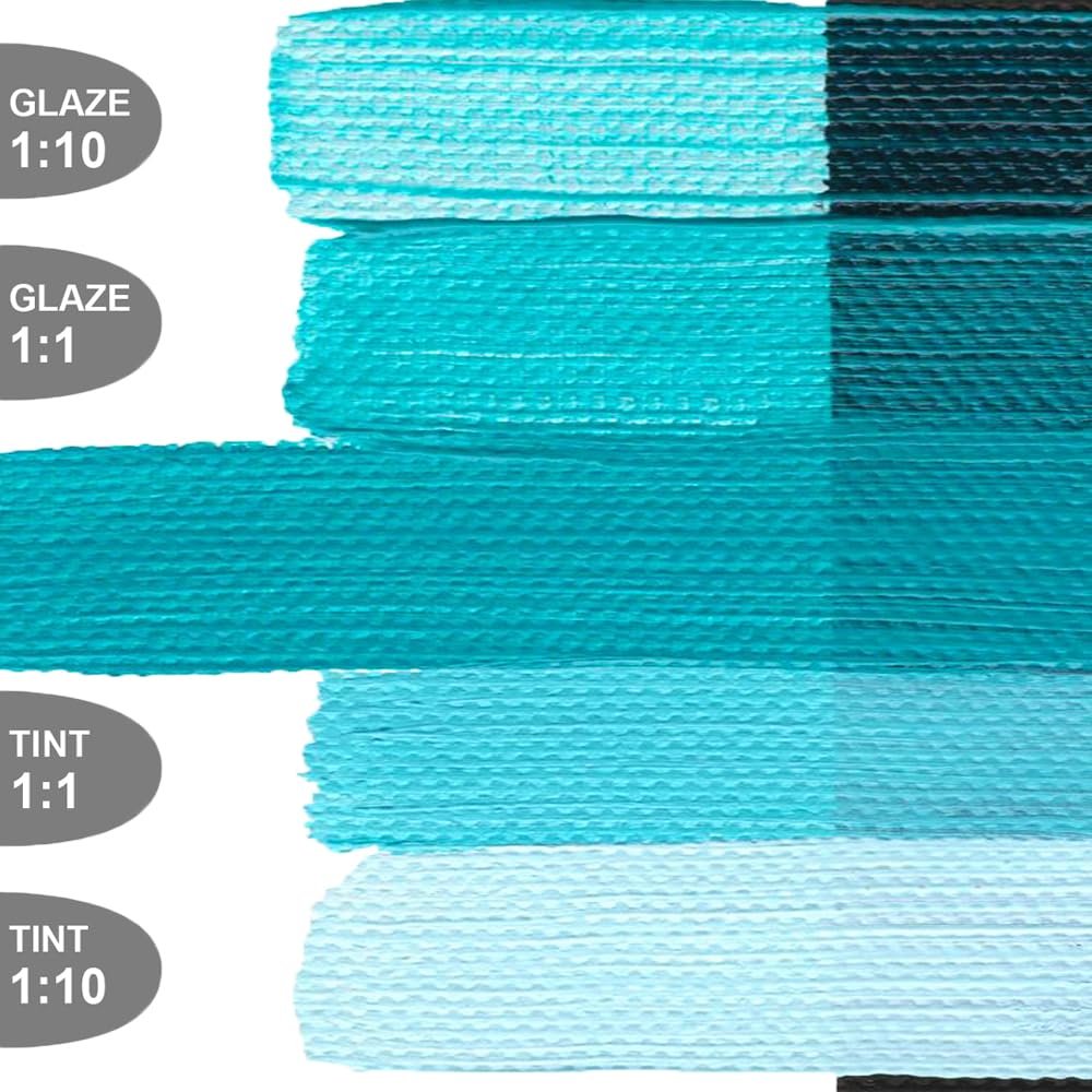OPEN Slow-Drying Acrylics by GOLDEN, Violet and Blue, Professional Acrylic Paint