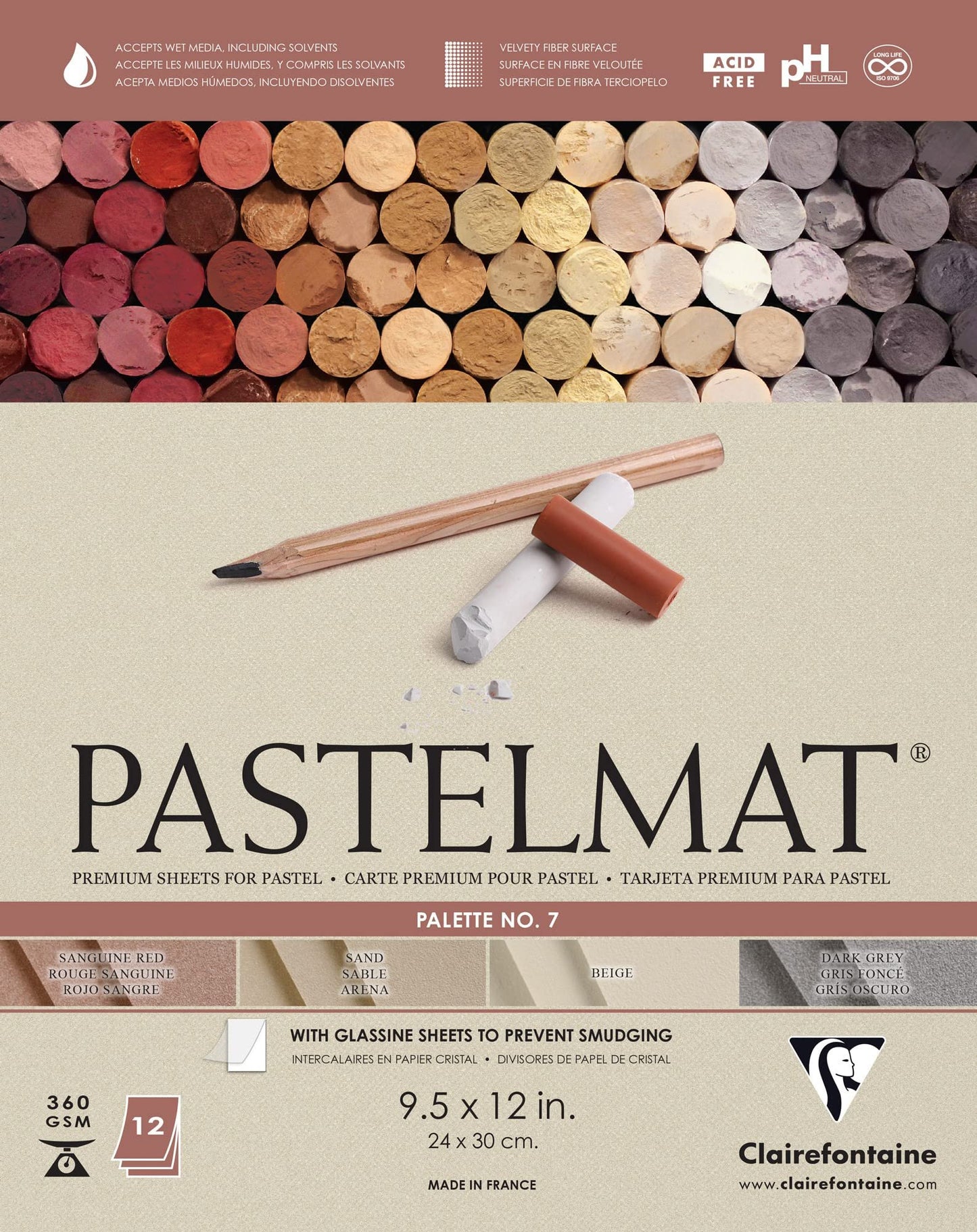 Clairefontaine Pastelmat Glued Pads