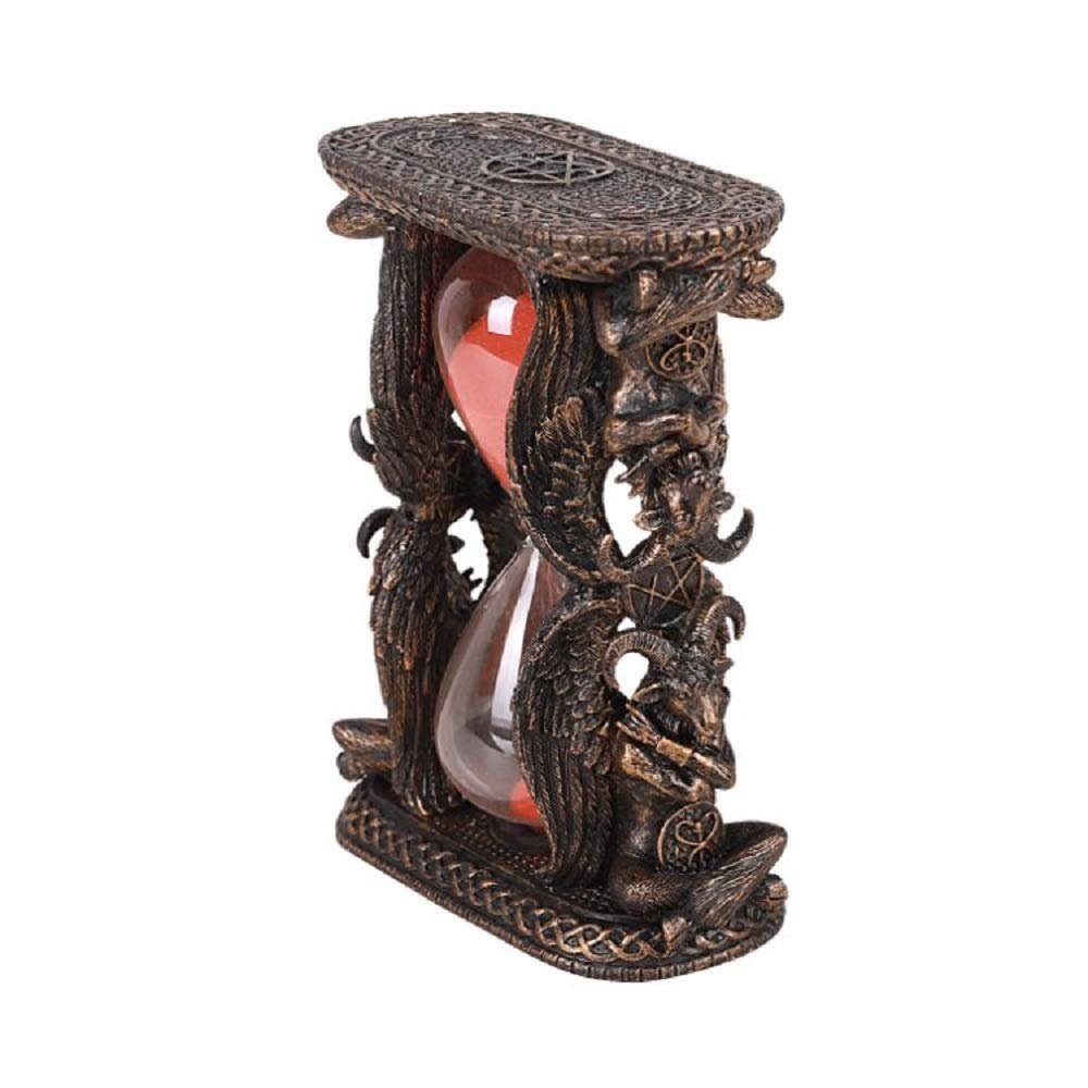 Pacific Giftware Satanic Idol The Horned God Satan Baphomet Sculpture Figurine Statue Hourglass Sandtimer