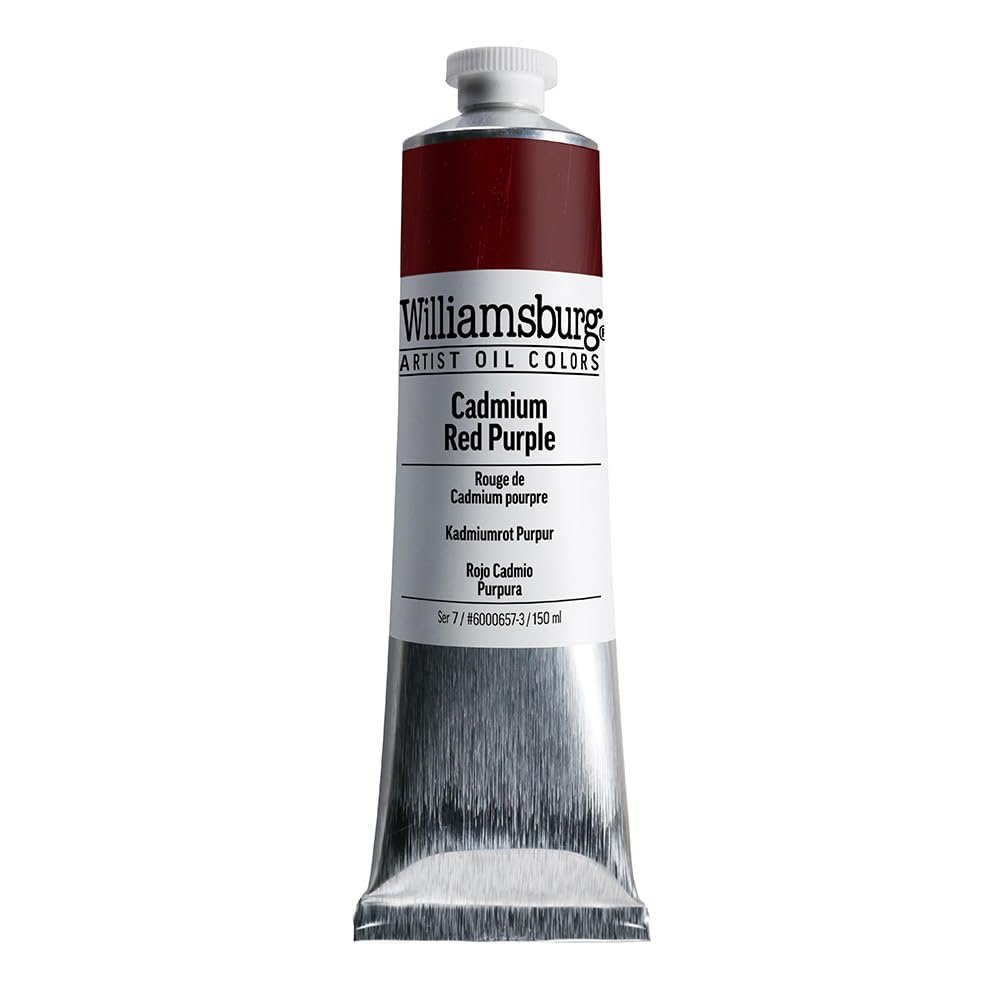 Williamsburg Artist Oil Colors by GOLDEN, Cadmium Red Vermilion, 150 ml tube, Professional Oil Paint, Opaque