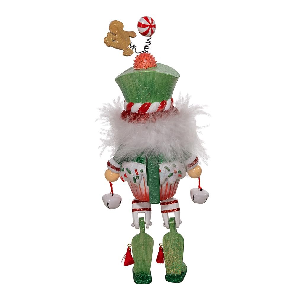 Kurt Adler 11-inch Hollywood Nutcrackers™ Sprinkles & Gingerbread Shelf Sitter Nutcracker, Green