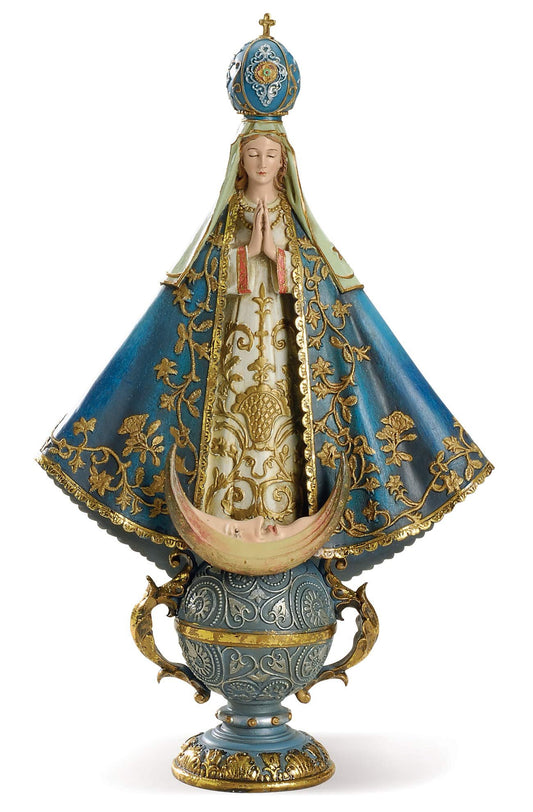 Joseph's Studio by Roman - Virgin of San Juan De Lagos Figure, Renaissance Collection, 14" H, Resin and Stone, Religious Gift, Decoration