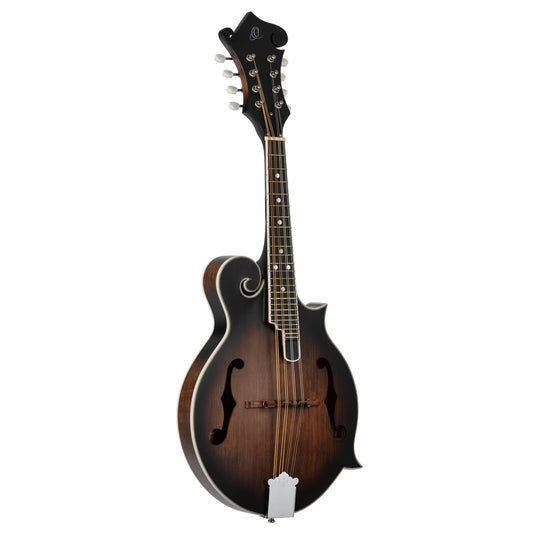 Ortega Guitars, 8-String Americana Series F-Style Mandolin, Right, Whiskey Burst (RMF30-WB)