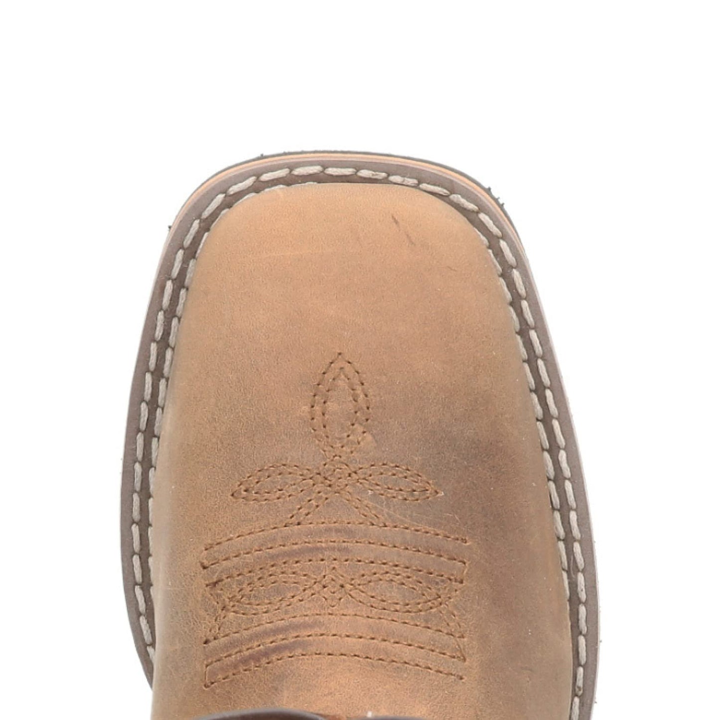 Smoky Children's Kid's Jesse Brown Distress and Brown Crackle Leather Western Cowboy Boot