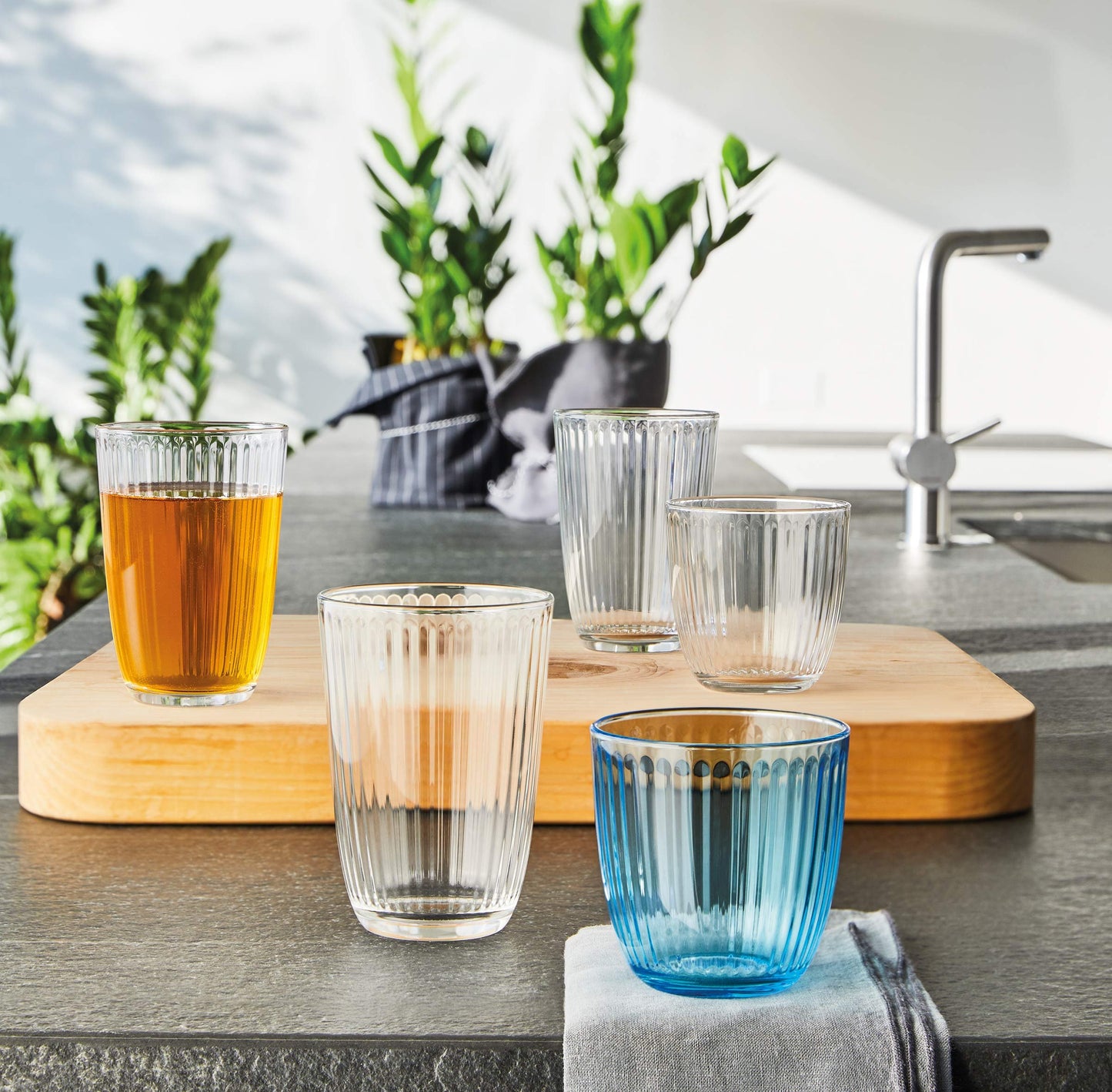 Bormioli Rocco Line Water Glass,Clear, 9.75 oz (Pack of 12)