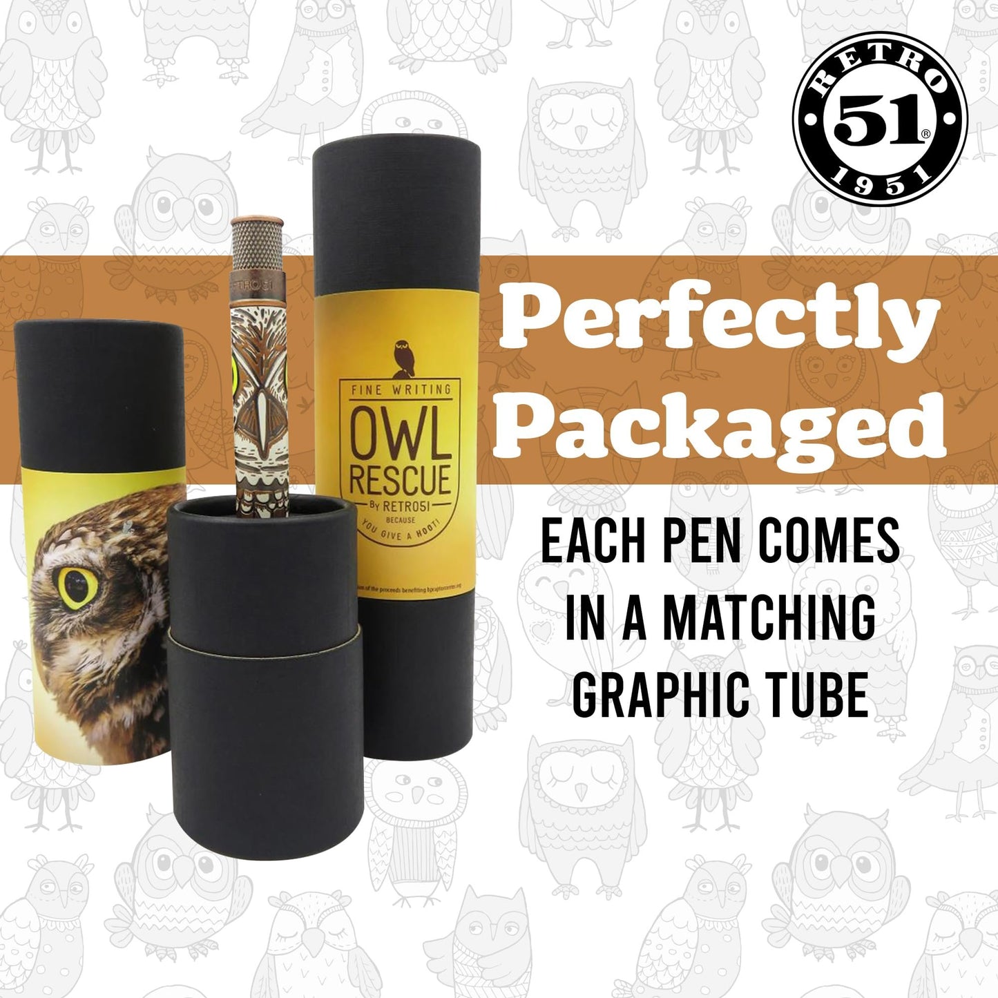 Retro 51 Tornado™ Rescue - Owl Rescue Ballpoint Pen