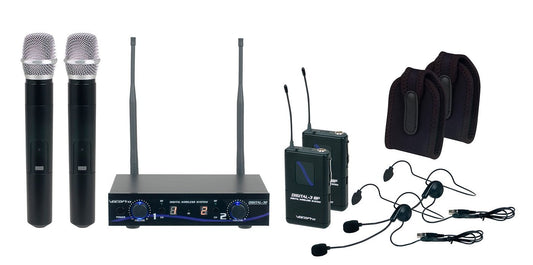 VocoPro - (DIGITAL32-ULTRA Dual Channel Digital Wireless Handheld/Headset/Instrument System