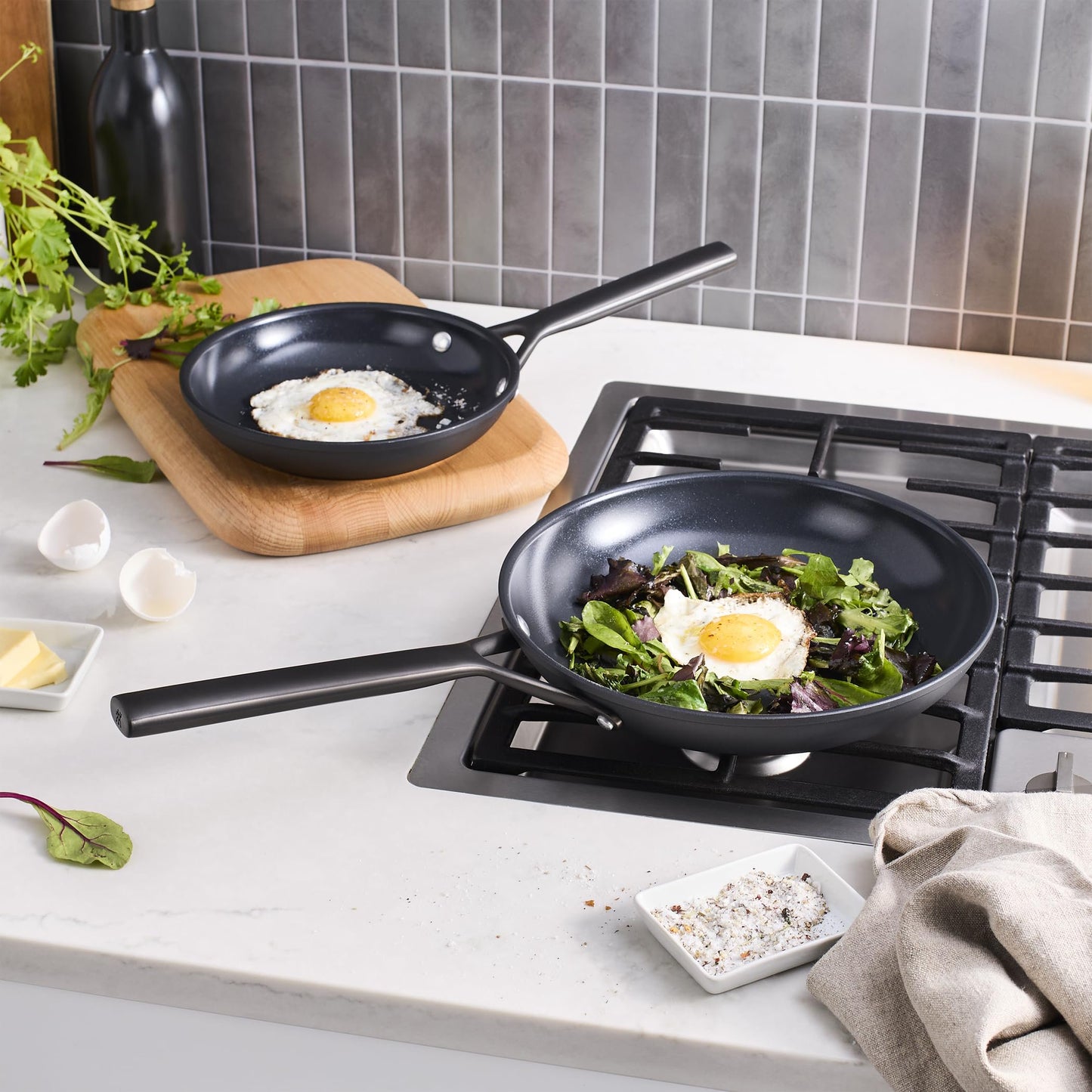 ZWILLING Milano 2-pc Aluminum Ceramic Nonstick Fry Pan Set