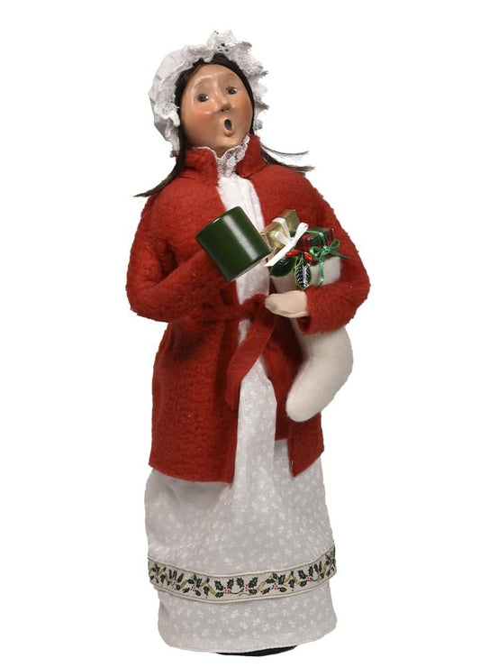 Byers' Choice Stocking Family Woman 1257W from The Caroling Families Collection