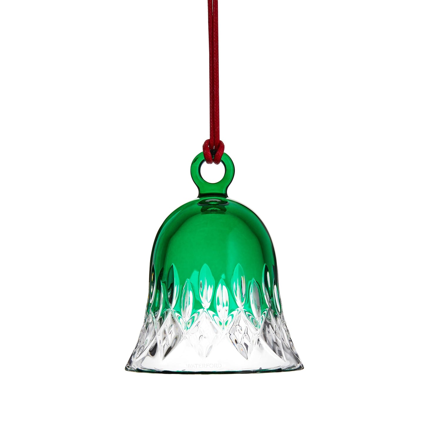 Waterford Lismore Bell Ornament Green