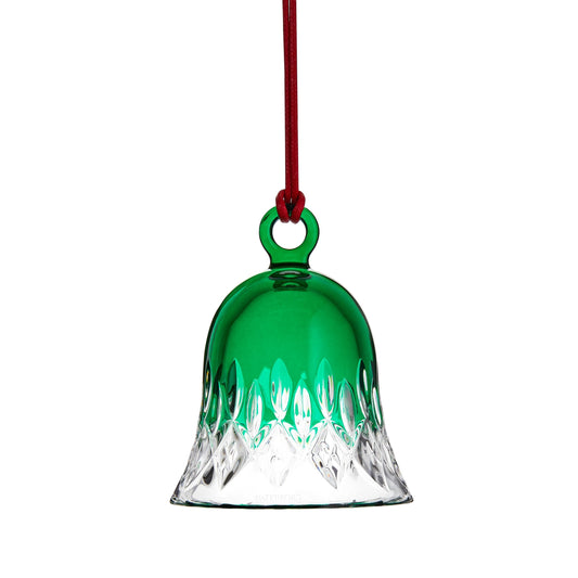 Waterford Lismore Bell Ornament Green