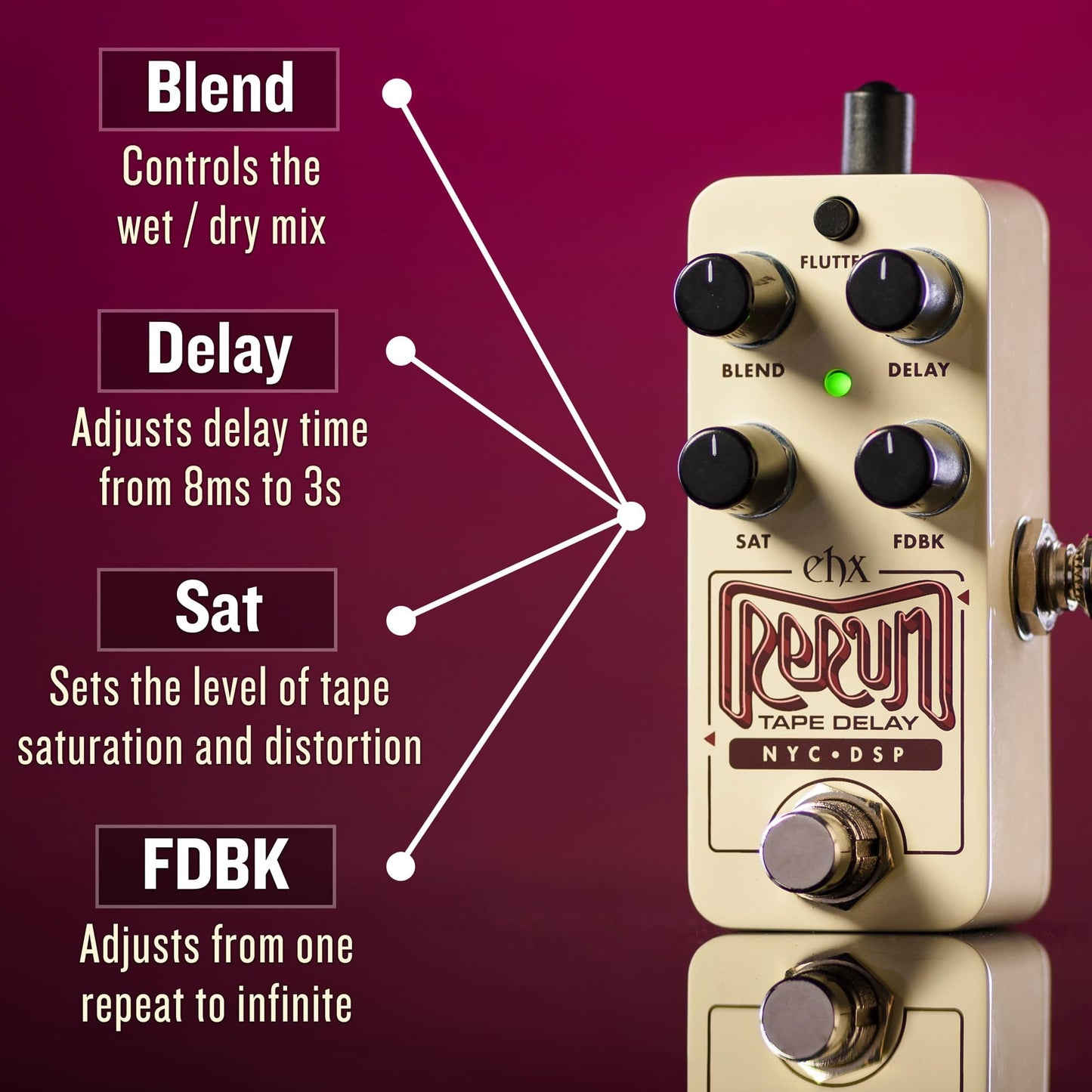 Electro-Harmonix Pico Rerun Tape Delay Pedal