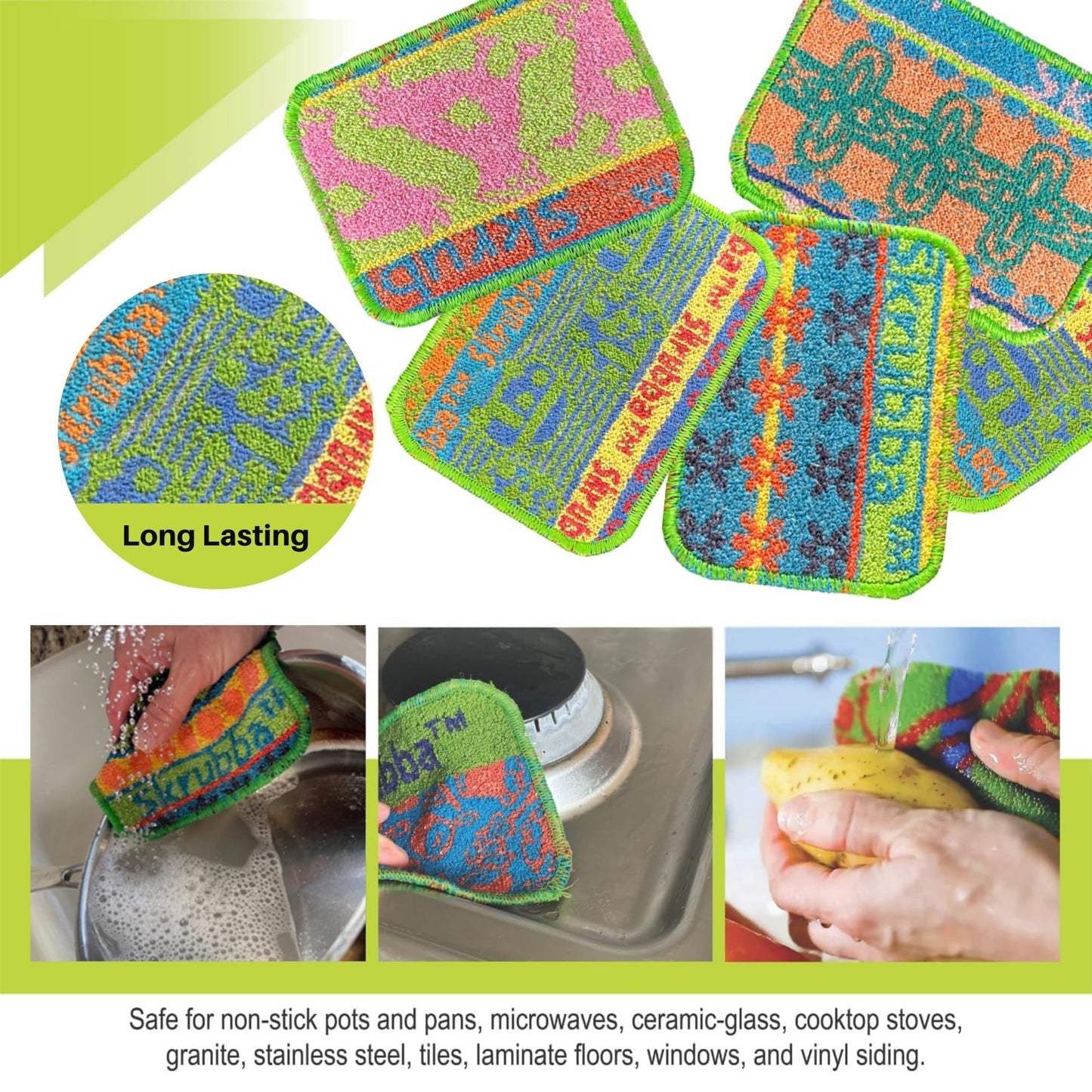 Wet-it Skrubba New European Scrubby Non-Scratching Scouring Pad