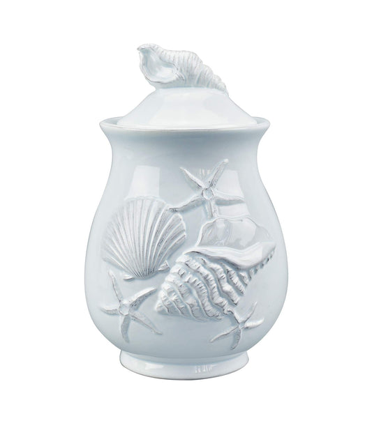 Blue Sky Clayworks 20763 Laguna Coastal Canister, 9-inch Height, Blue