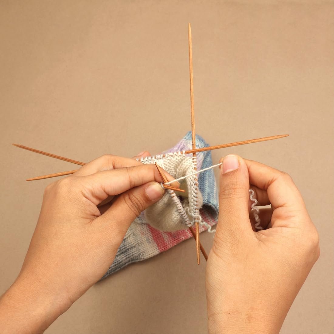 KnitPro Basix Beech Double Pointed Needles 8" (20cm)