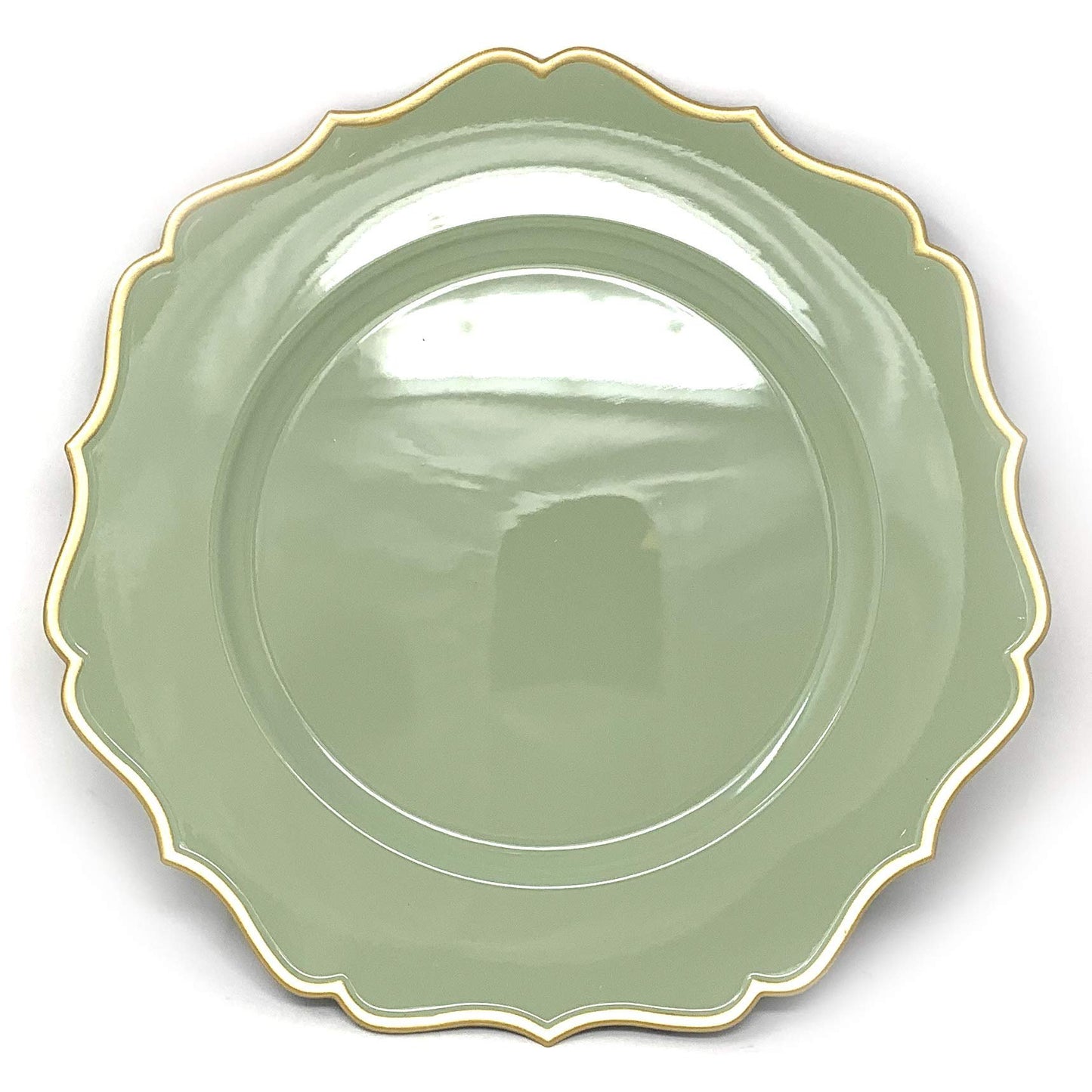 allgala Heavy Quality Round Charger Plates - Elegant Gold Chargers for Dinner Plates