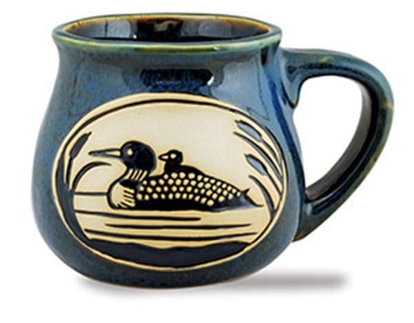 Cape Shore Bean Pot Coffee Tea Mug Cup, Loon Gifts for Birthday Christmas, 16 Oz