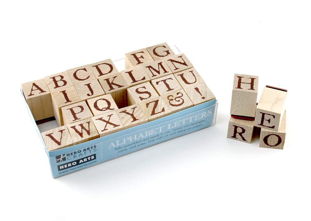 Hero Arts LP453 Wood Sets, Golden Age Large Letter Set