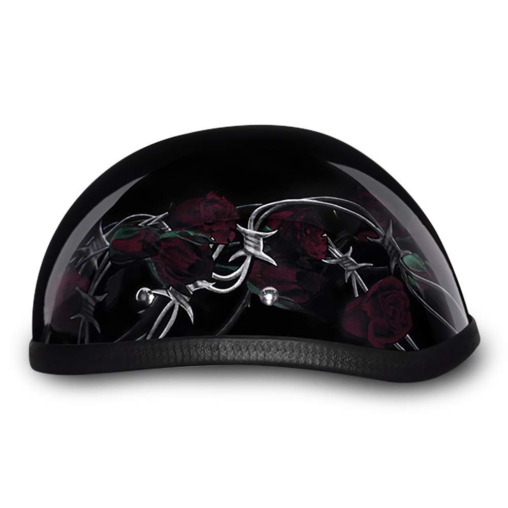 Daytona Helmets Graphics Bicycle Helmets for Men - Novelty Half Helmet with Breathable Liner - Retro Skull Cap – Eagle Headgear with Head Wrap