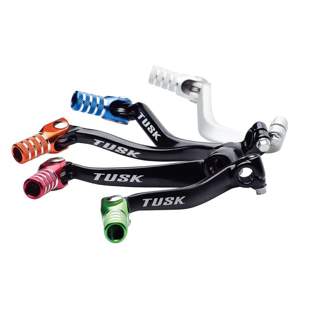 Tusk Folding Shift Lever Black/Red Tip Compatible with Honda CRF125F 2014-2025