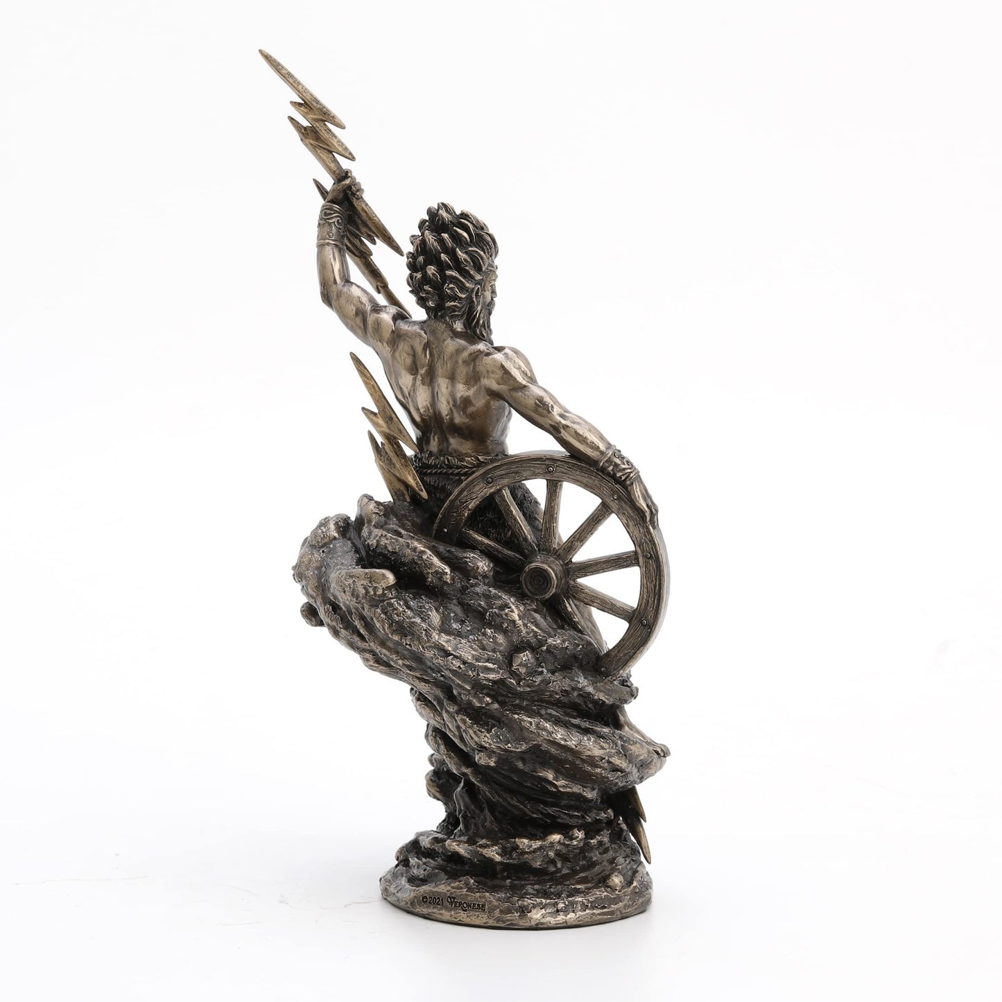 Veronese Design Taranis The Celtic God of Thunder Cold Cast Resin Antique Bronze Finish Statue