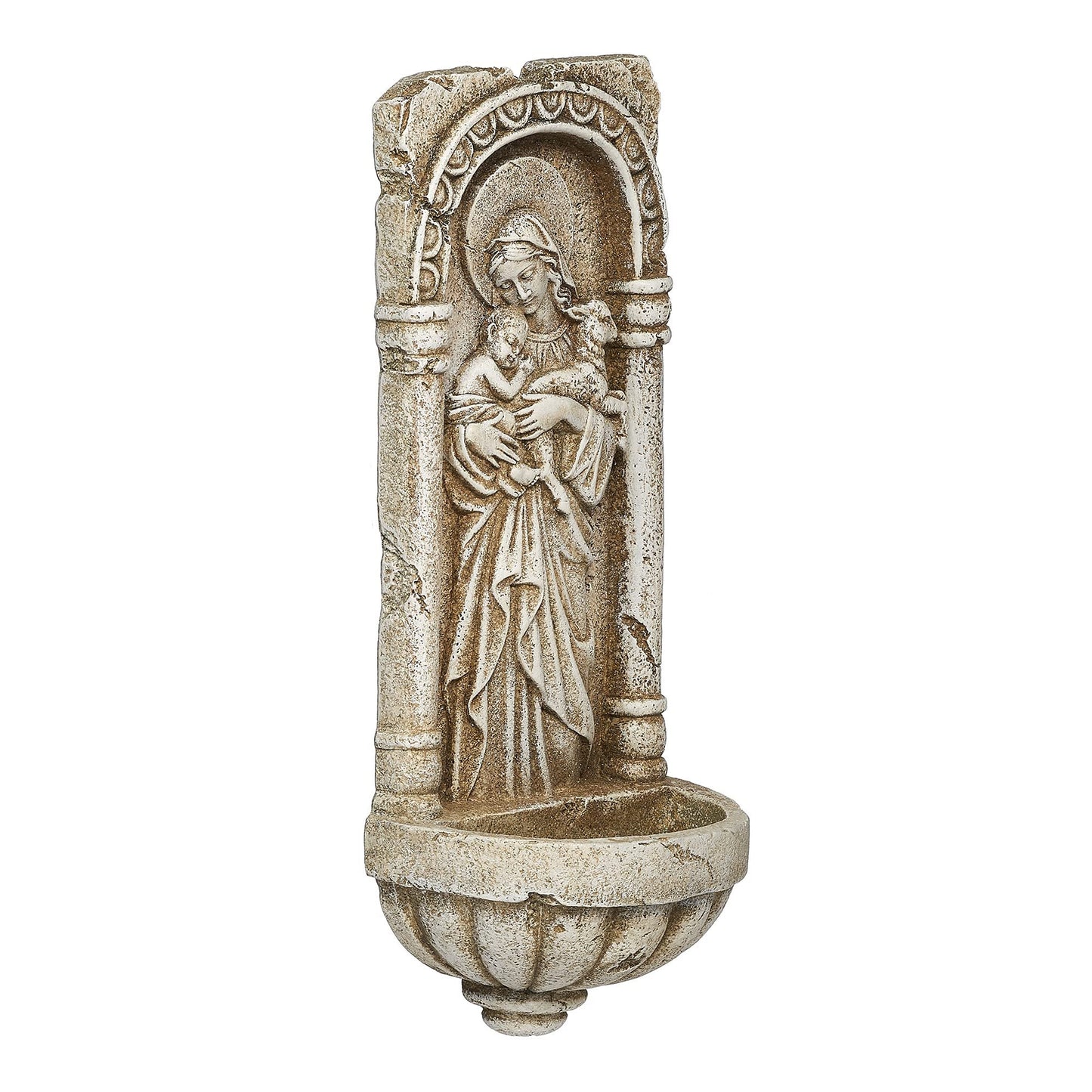 Joseph's Studio by Roman - Collection, 10.25" H Innocence Water Font, Made from Resin, High Level of Craftsmanship and Attention to Detail, Durable and Long Lasting