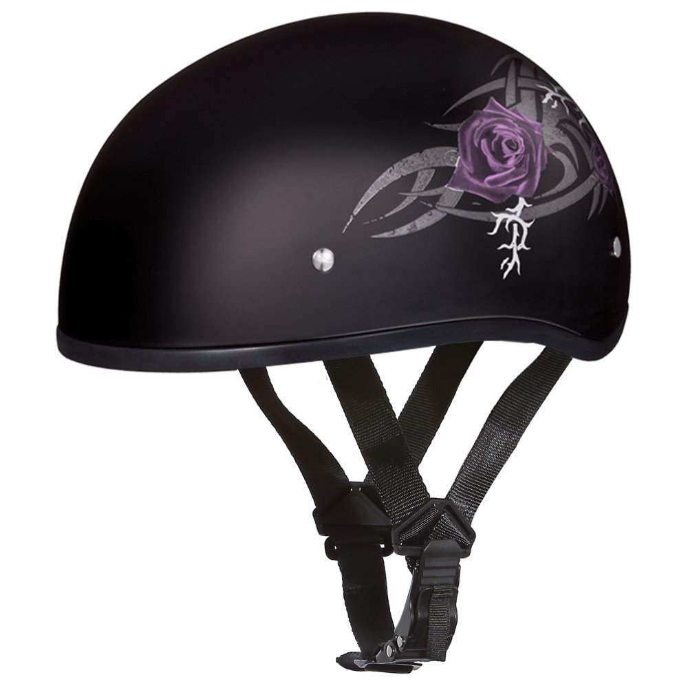Daytona Helmets Half Skull Cap Motorcycle Helmet – DOT Approved [Graphics]…