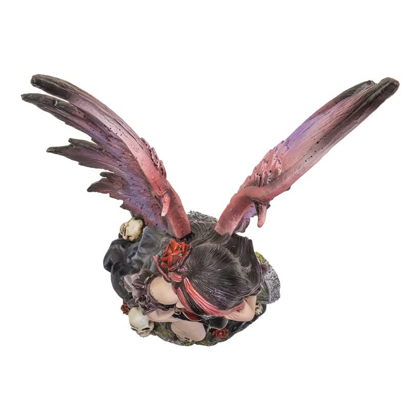 Pacific Giftware Gothic Fairy, Cold Cast Resin, 12.60-inch Height
