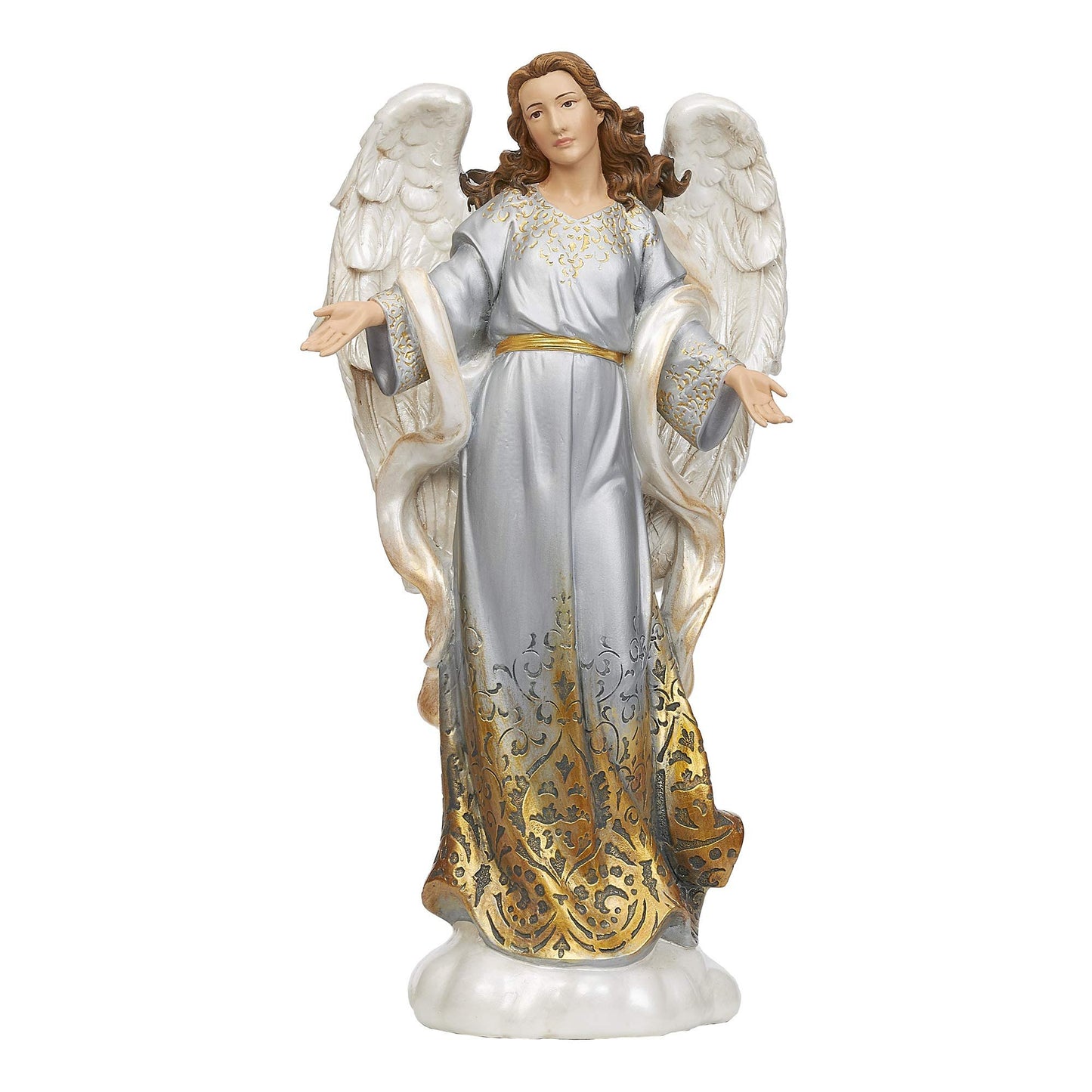 Joseph's Studio by Roman - Angel with Open Arms Figure, 12" H, Christmas Collection, Resin, Decorative, Home Decor, Durable, Long Lasting