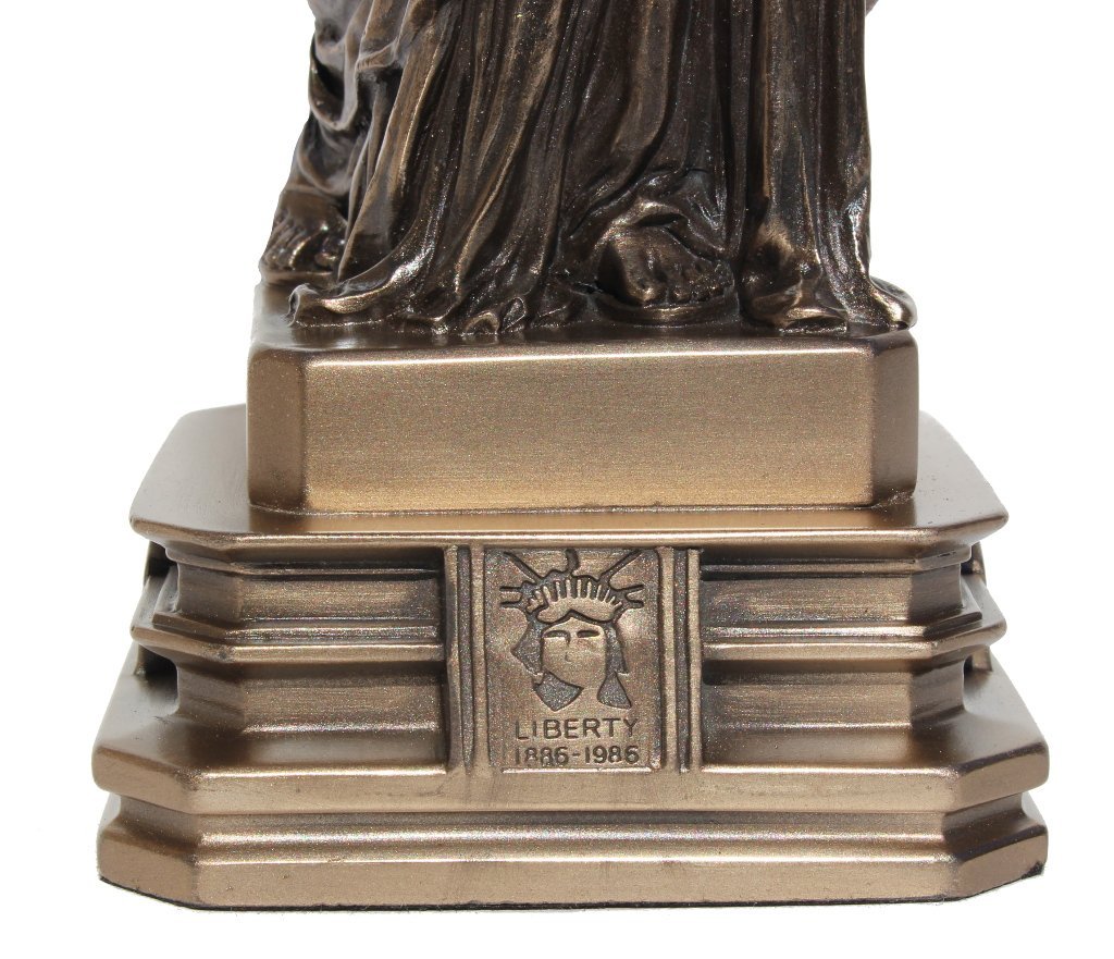 12.38 Inch The Statue of Liberty Cold Cast Bronze Sculpture Figurine