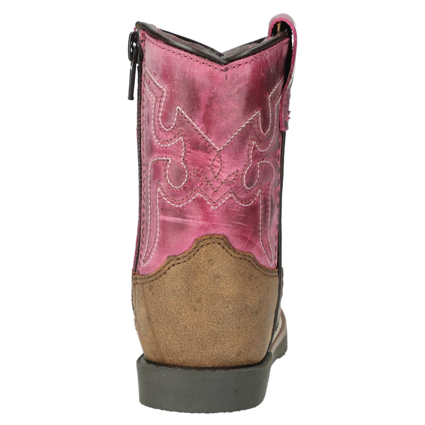 Smoky Mountain Women's Mesa Square Toe Pull On Brown Oil Distressed/Navy Crackle Boots