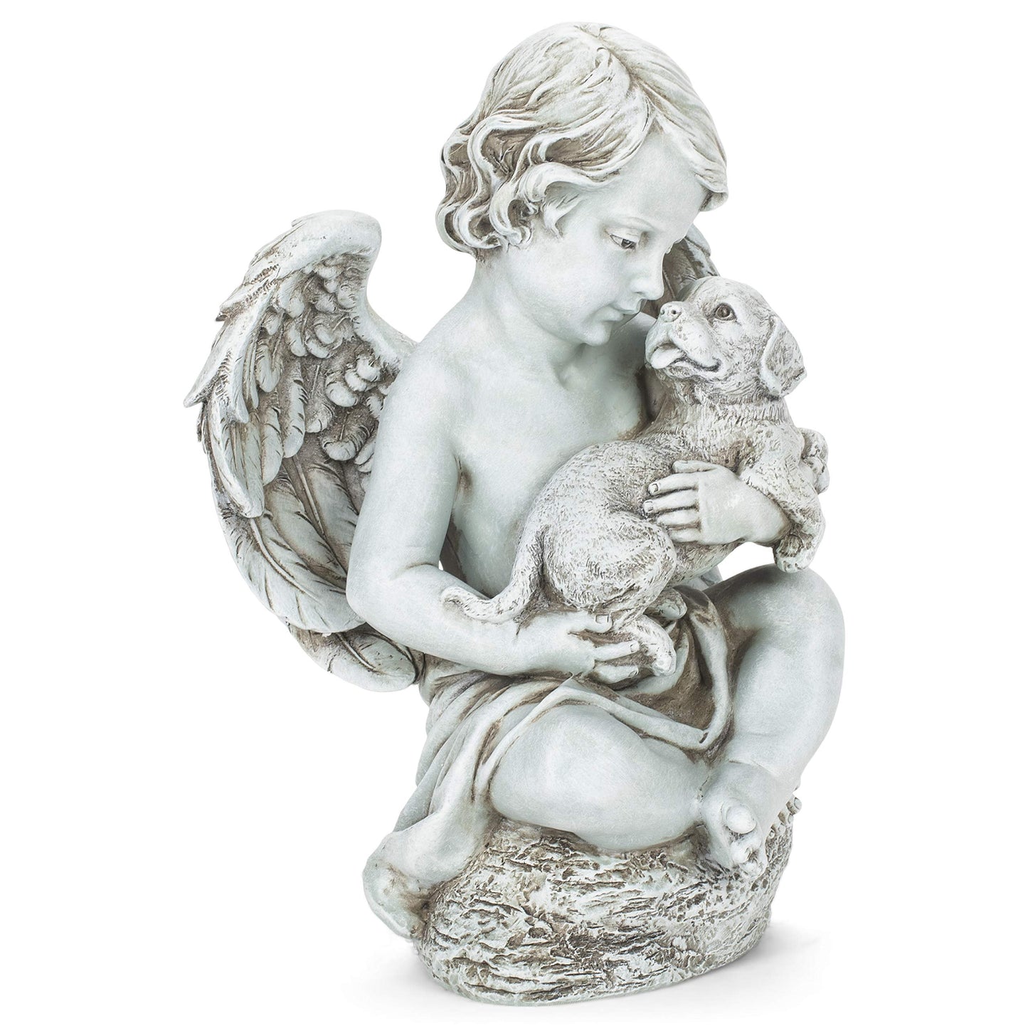 Joseph's Studio by Roman Cherub with Puppy Garden Statue, Garden Collection,