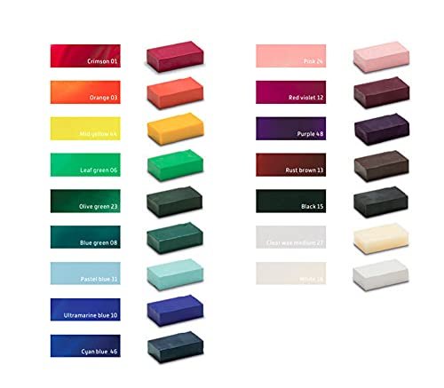 Encaustic Art The Original - Different Selection Set of Beeswax Blocks