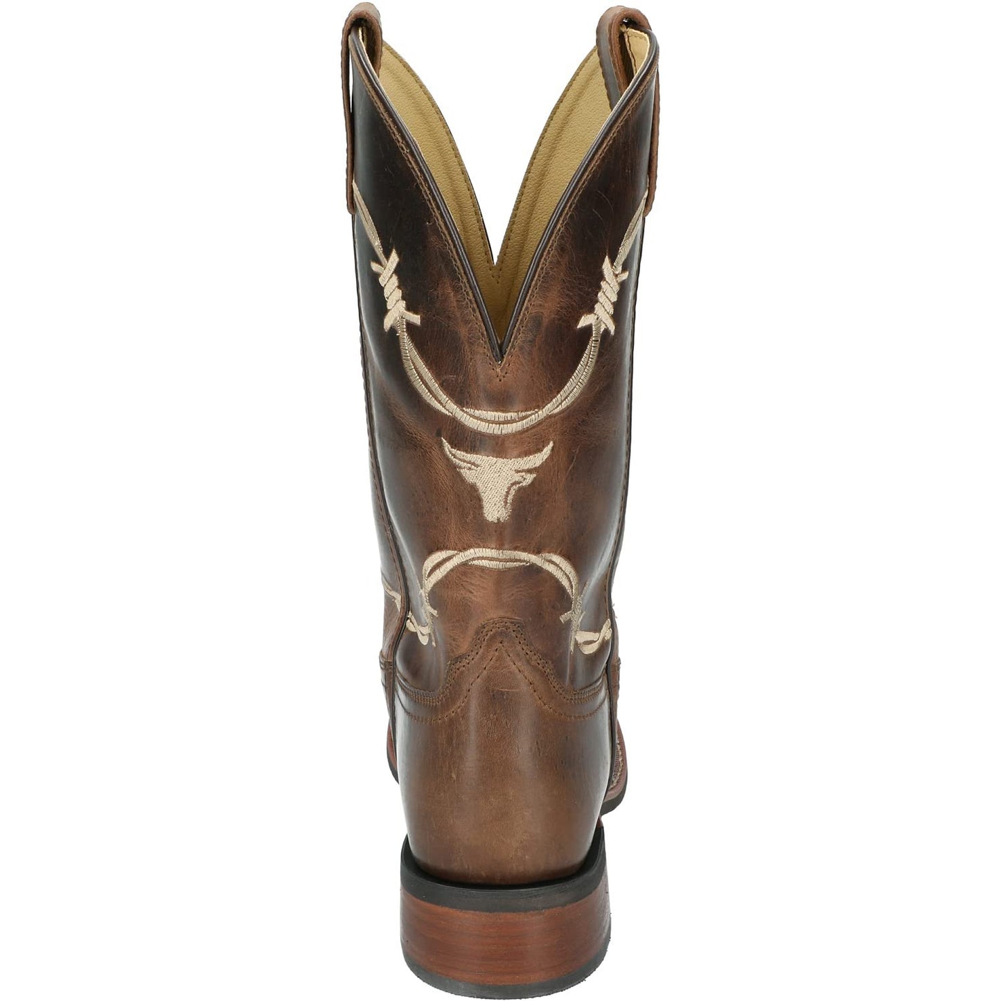 Smoky Mountain Men's Logan Western Boot Square Toe Brown 8 EE