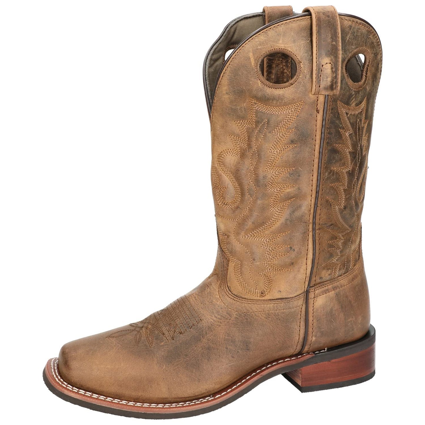 Smoky Mountain Men'S Duke Square Toe Boot, Brown Oil Distress - 12 EE