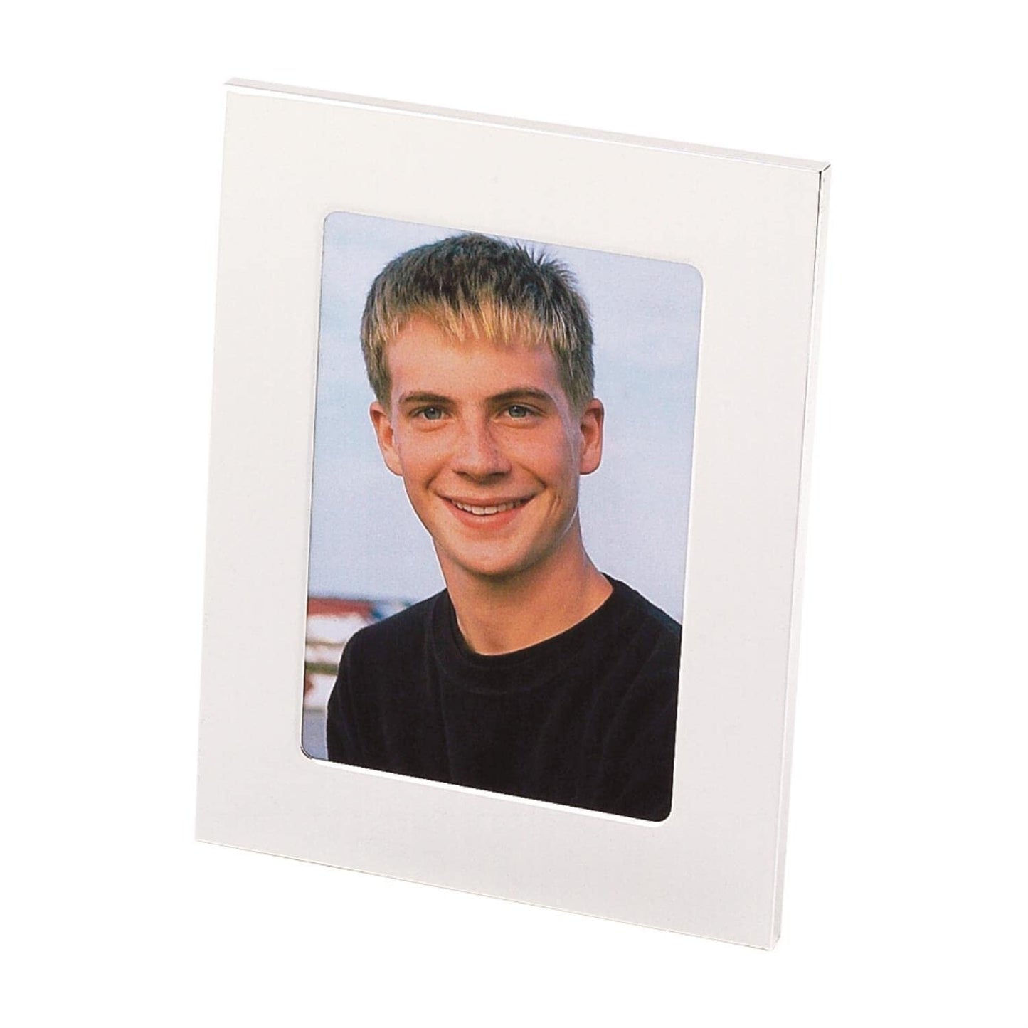 Creative Gifts Silhouette Photo Frame in Nickel (9 in. W x 7 in. H)
