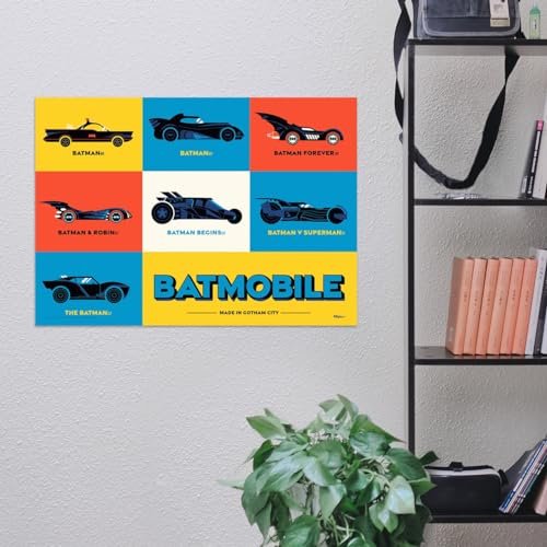 DC Batman 85th Anniversary – Durable 17” x 24” MightyPrint Wall Art – NOT Made of Paper – Officially Licensed Collectible