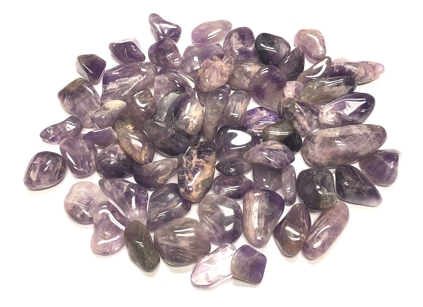 Zentron Crystal Collection: Tumbled Amethyst Stones - 1" Pieces