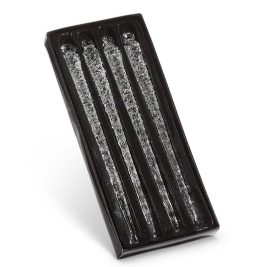 Raz Imports Box of Icicle Hanging Ornaments, Set of 4, Christmas Holiday Decor