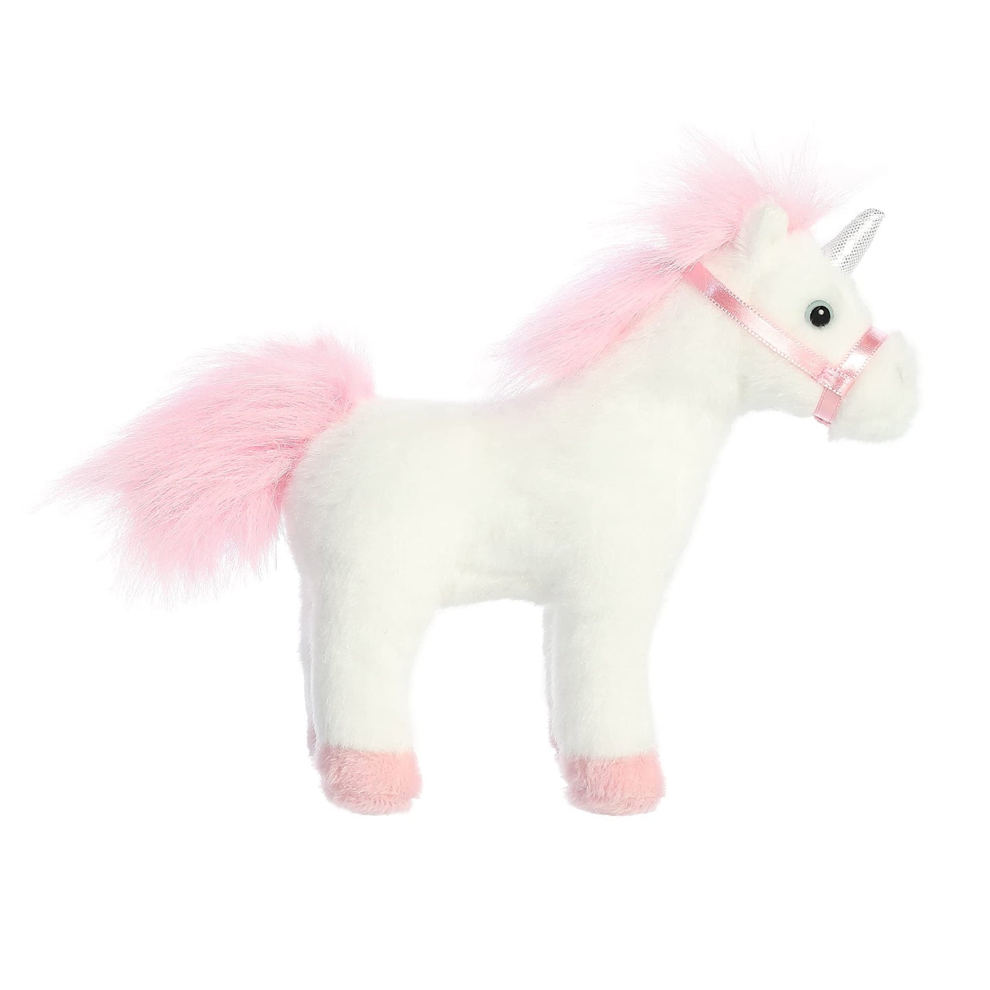 Aurora® Exquisite Breyer® Whinny Bits Unicorn Stuffed Animal - Realistic Detailing - Imaginative Play - White 7 Inches