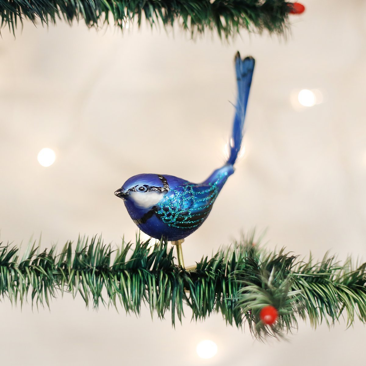 Old World Christmas Clip-on Bat Glass Blown Ornament for Christmas Tree